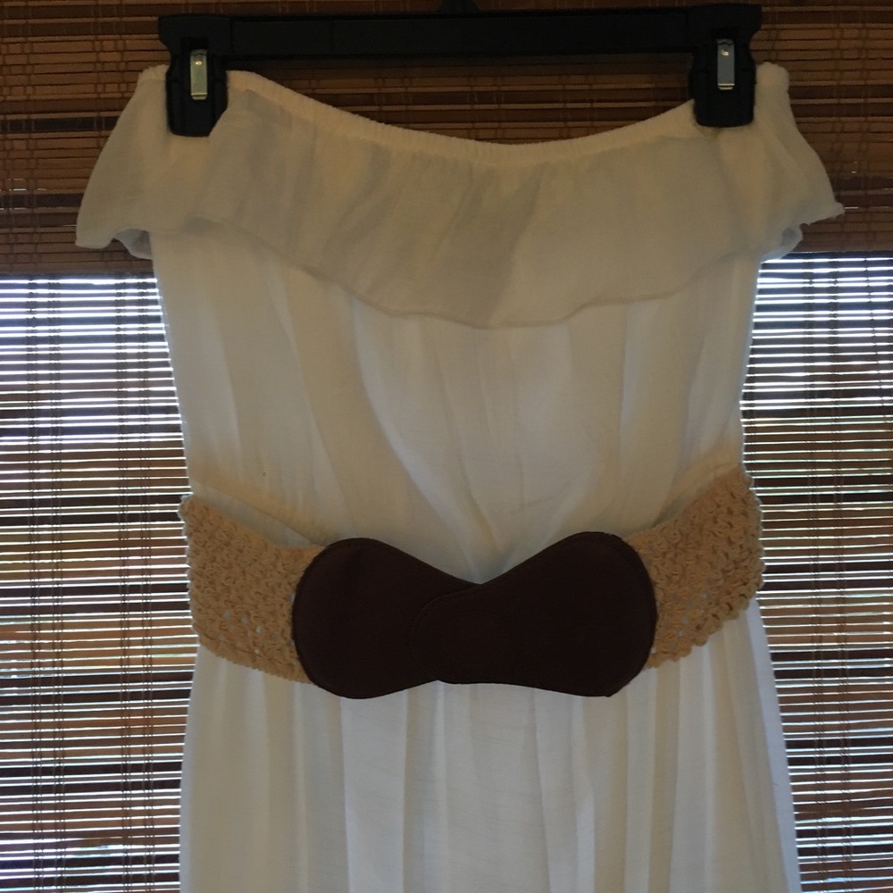 Strapless Sundress with Belt